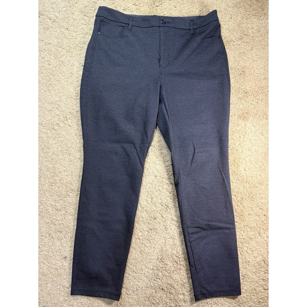 White House Black Market The Skinny Pant Women 14 Black Stretch High Rise Office